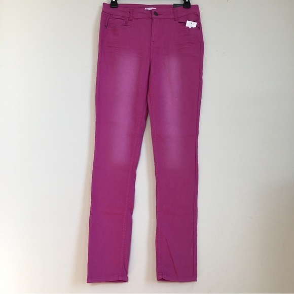 EPIC Threads Big Girls Junior Mid Rise Pink Stretch Skinny Jeans - Picture 1 of 16